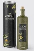 Zeikal organic extra virgin olive oil bottle and canister 