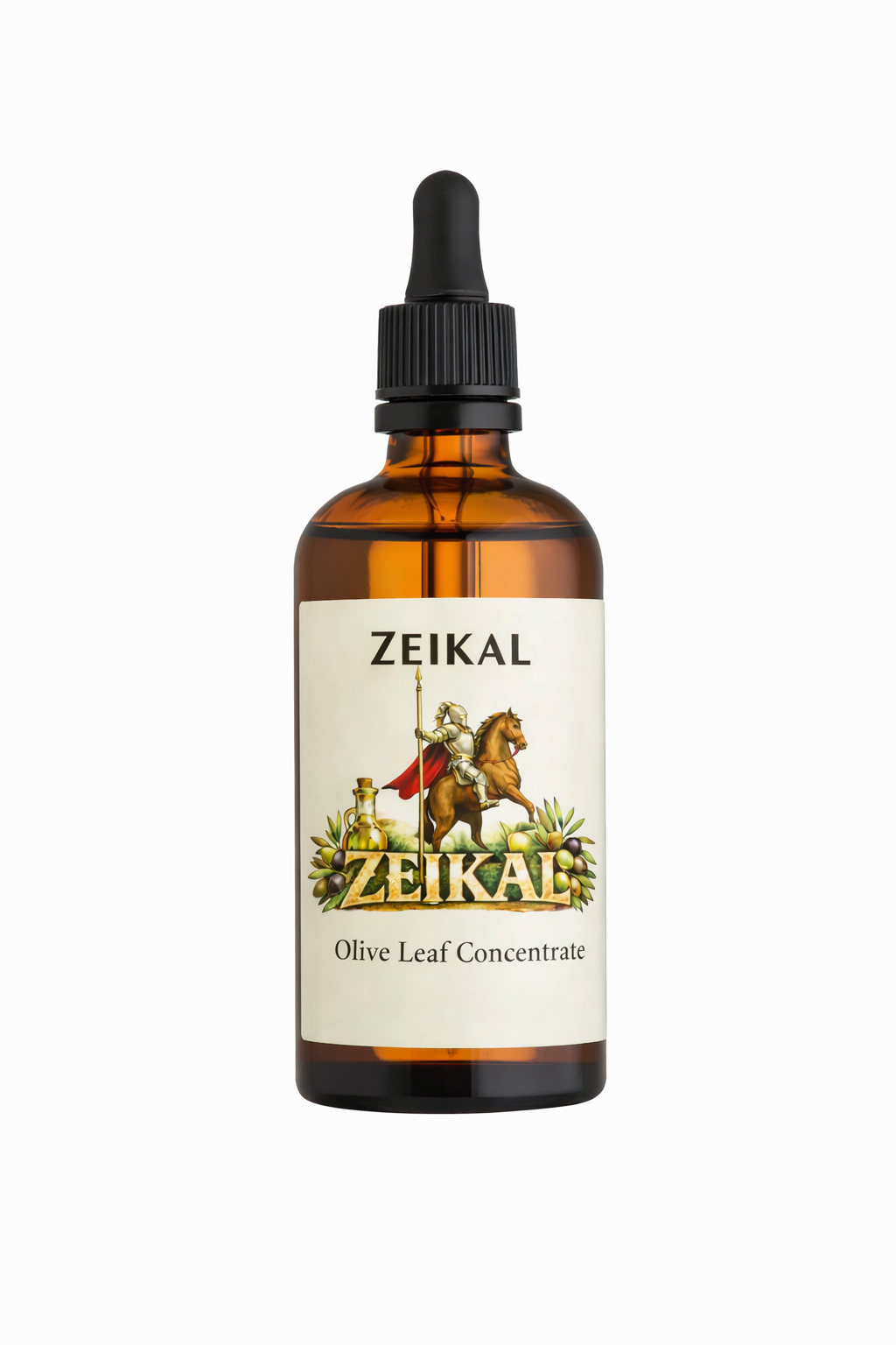 Zeikal olive leaf concentrate bottle